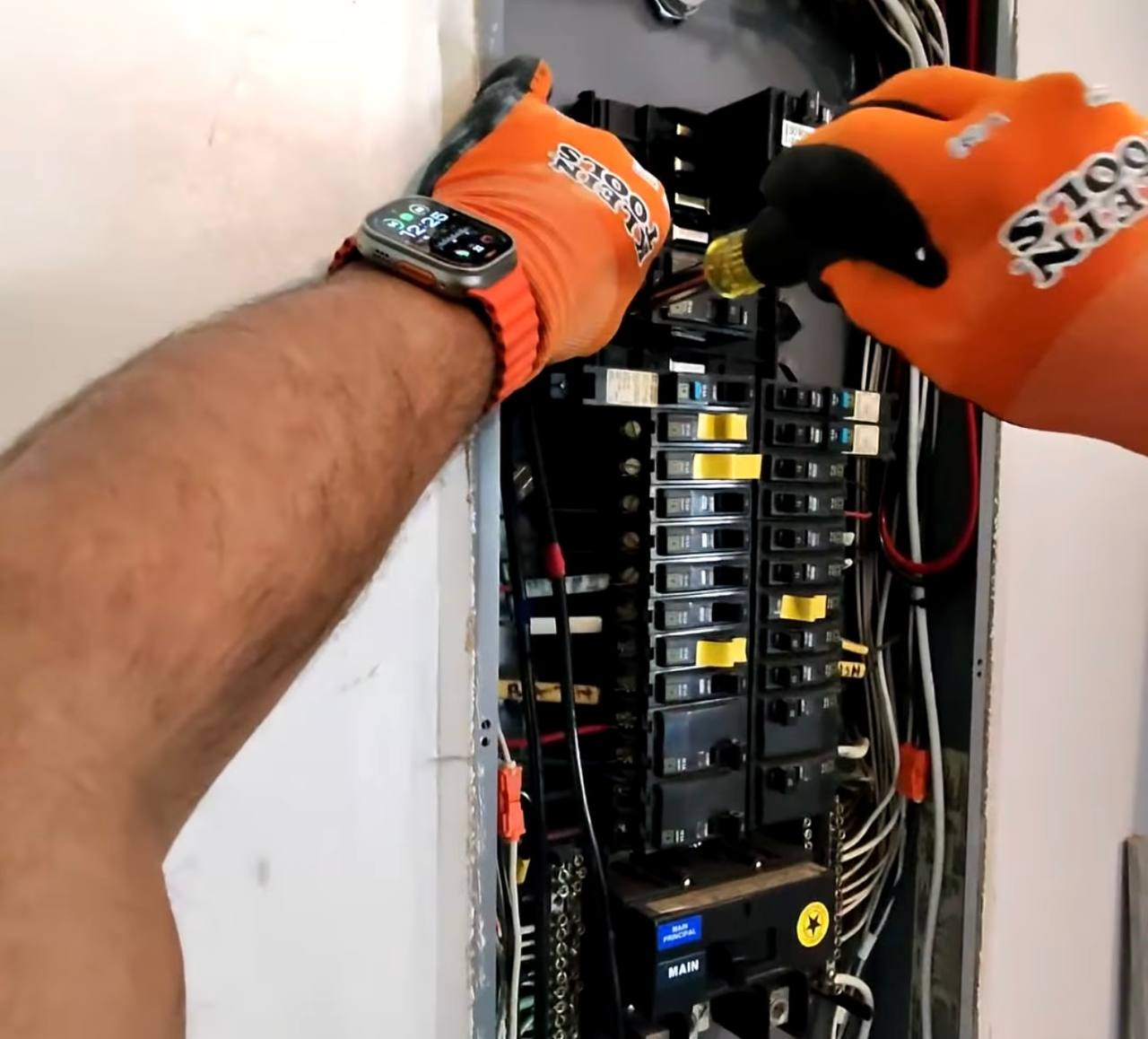 Breaker panel work